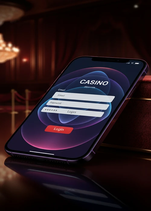 Interface de connexion sécurisée Samba Slots avec les champs pour l'adresse e-mail, mot de passe et le bouton 'Connexion'.